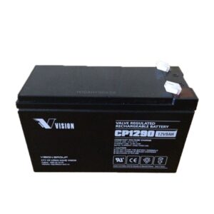 Ắc quy Vision 12V, 9Ah CP1290 dùng cho UPS, loa kéo, cửa cuốn, thang máy
