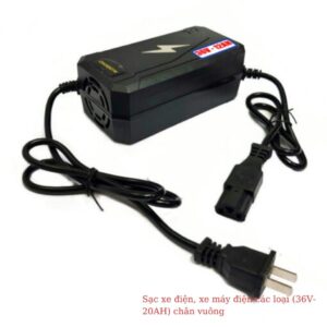Sạc xe đạp điện, xe máy điện 36V-20Ah chân vuông cao cấp 11 sac xe may dien cac loai 36v 20ah chan vuong