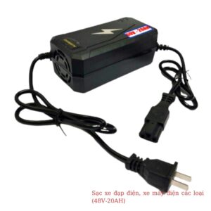 Sạc xe đạp điện, xe máy điện các loại (60V-20AH) chân vuông cao cấp