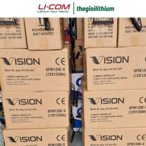 Ắc quy viễn thông UPS Vision 12V, 120Ah 6FM120E-X 23 vision 6fm120e x 4