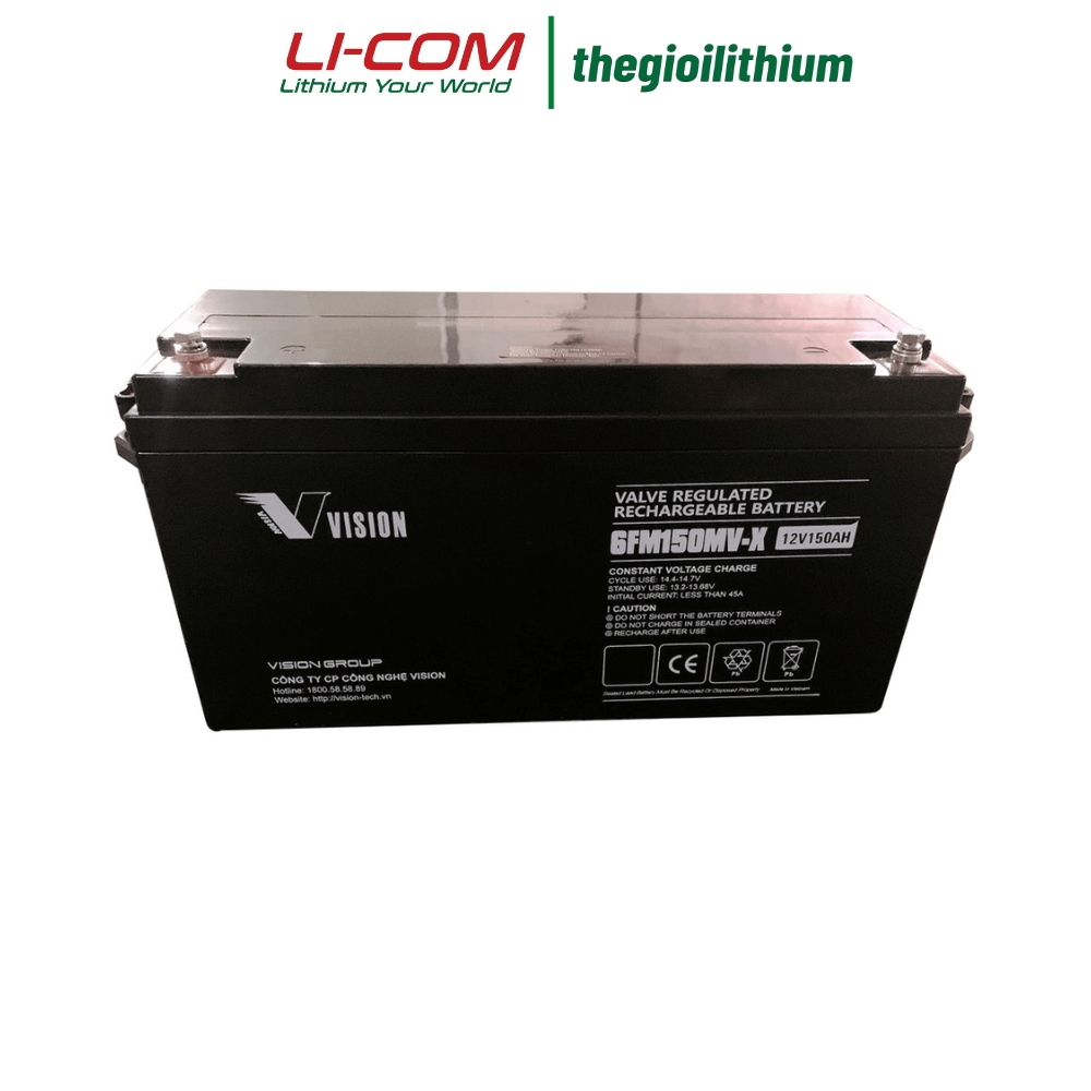 Ắc quy viễn thông Vision 12V, 150Ah 6FM150MV-X 14 Ắc quy viễn thông Vision 12V, 150Ah 6FM150MV-X - Ảnh 14