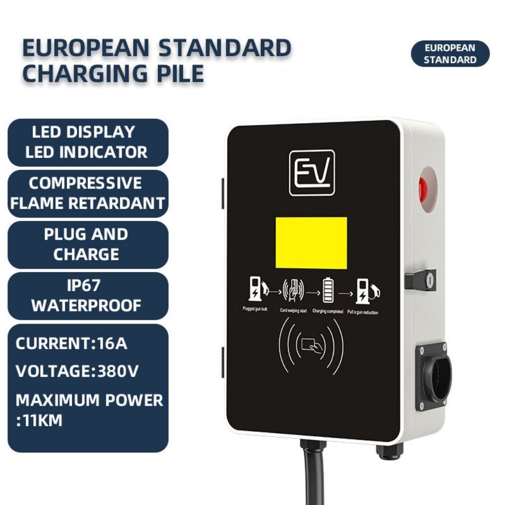 Sạc ô tô điện EV AC 32A 22kW 3 pha có màn hình và quẹt thẻ RFID GEV210 4 Sạc ô tô điện EV AC 32A 22kW 3 pha có màn hình và quẹt thẻ RFID GEV210 - Ảnh 4