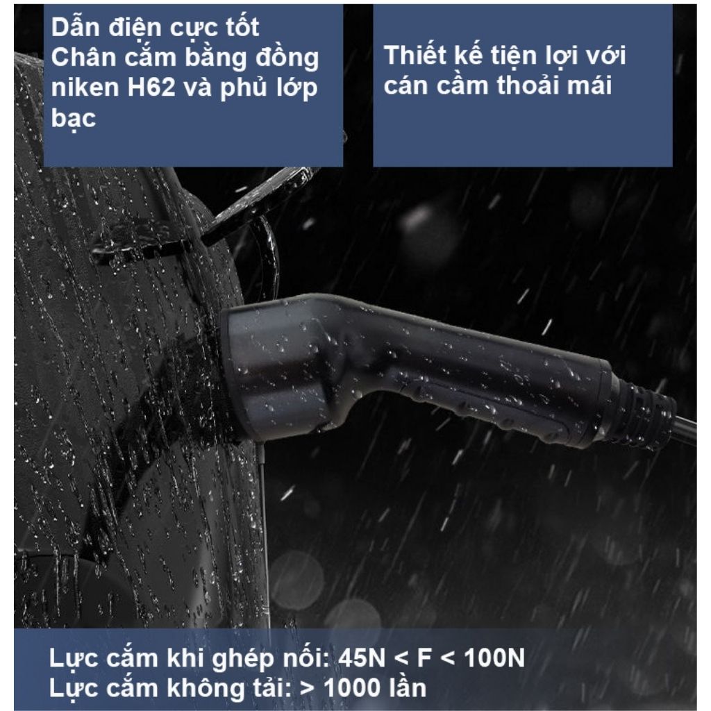 Sạc ô tô điện EV AC 32A 22kW 3 pha có màn hình và quẹt thẻ RFID GEV210 15 Sạc ô tô điện EV AC 32A 22kW 3 pha có màn hình và quẹt thẻ RFID GEV210 - Ảnh 15