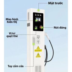 Trụ sạc ô tô điện AC 32A 22kW 3 pha 19 tru sac o to dien ac cong suat cao 6