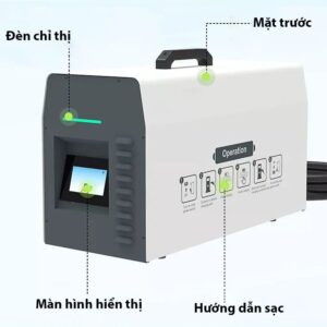 Sạc ô tô điện di động DC nhanh 20/30kw 3 pha 9 jpeg optimizer pin lithium xe dien di dong