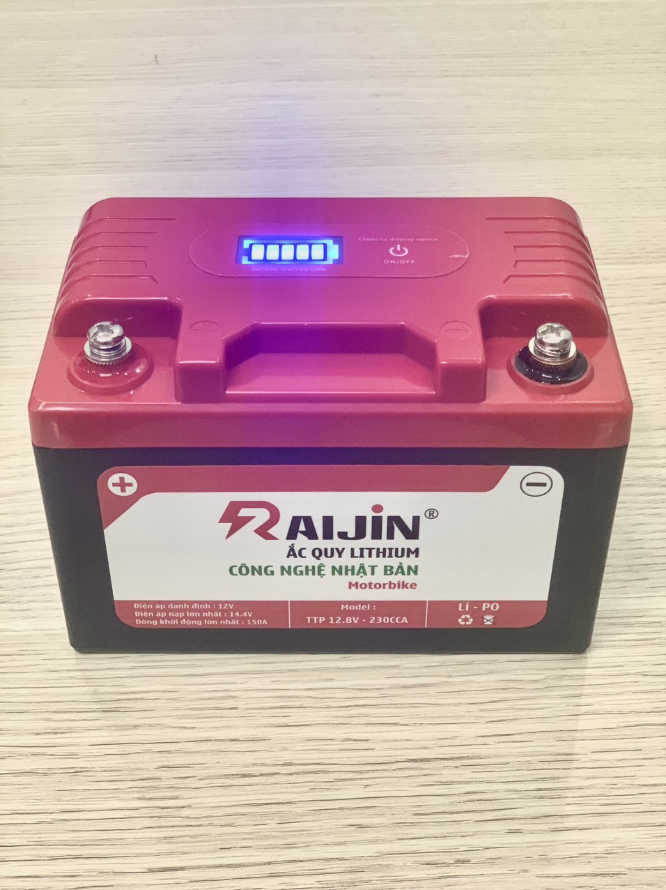 Ắc quy lithium cho xe phân khối lớn Sh350i và CB500 của Raijin 6 Ắc quy lithium cho xe phân khối lớn Sh350i và CB500 của Raijin - Ảnh 6