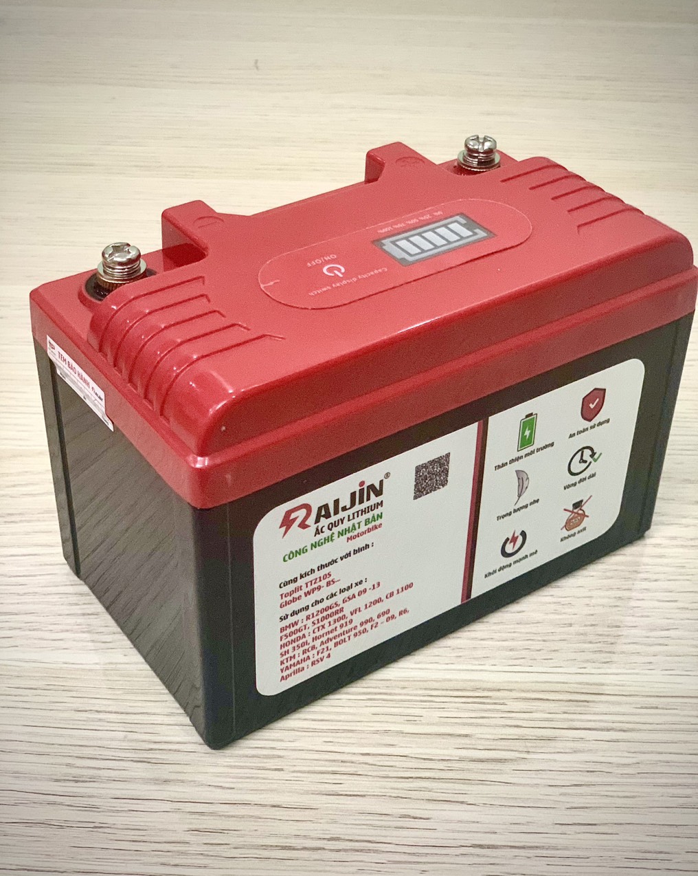 Ắc quy lithium cho xe phân khối lớn Sh350i và CB500 của Raijin 2 Ắc quy lithium cho xe phân khối lớn Sh350i và CB500 của Raijin - Ảnh 2