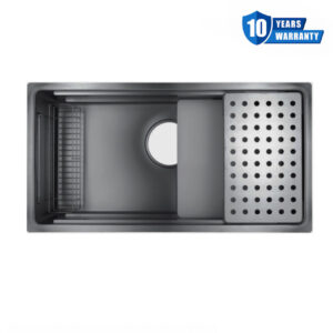 CHẬU RỬA BÁT 1 HỐ TARIGER A870 SM-BLACK