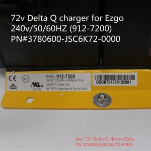 Sạc 72v Delta Q cho xe Ezgo 240v @ 50@60HZ (912-7200) PN 3780600-JSC6K72-0000 4 sac 72v delta q xe ezgo 1