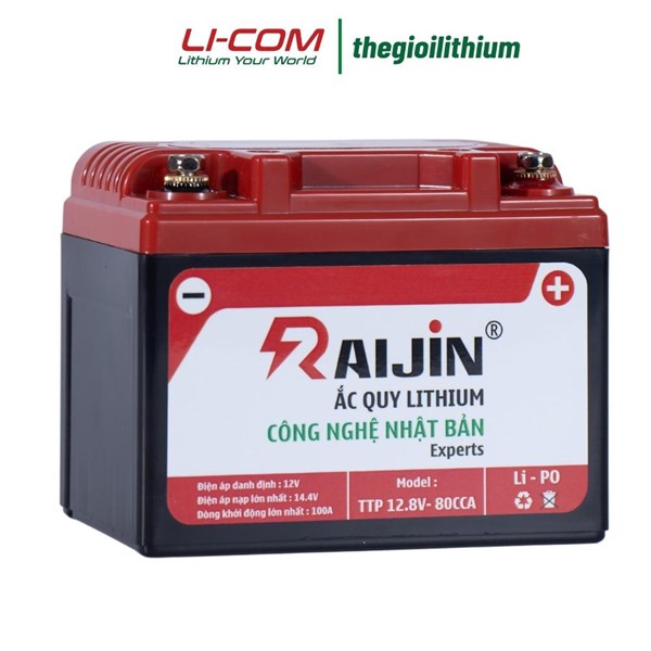 Ắc quy lithium khởi động xe máy 12V - 4Ah experts S, công nghệ lithium Nhật Bản của Raijin 1 Ắc quy lithium khởi động xe máy 12V - 4Ah experts S, công nghệ lithium Nhật Bản của Raijin