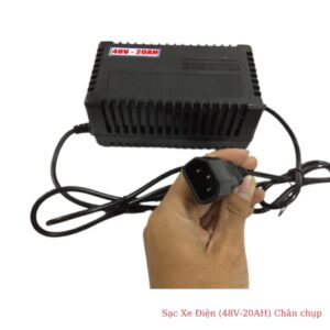 Sạc xe đạp điện, xe máy điện 48V 20Ah chân chụp cao cấp 7 sac xe may dien 48v 20ah chan chup 2