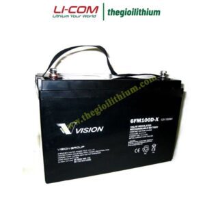 Ắc quy lưu trữ solar dòng xả sâu 12V, 100Ah 6FM100D-X
