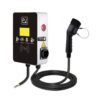 Sạc ô tô điện EV AC 16A 11kW 3 pha có màn hình và quẹt thẻ RFID GEV209 42 tram sac o to dien 11 kw treo tuong quet the man hinh