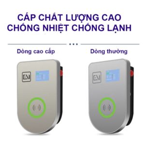 Trạm sạc ô tô điện treo tường AC 32A 7KW có màn hình, quẹt thẻ RFID GEV204 19 tram sac o to dien 7 kw treo tuong quet the man hinh 2