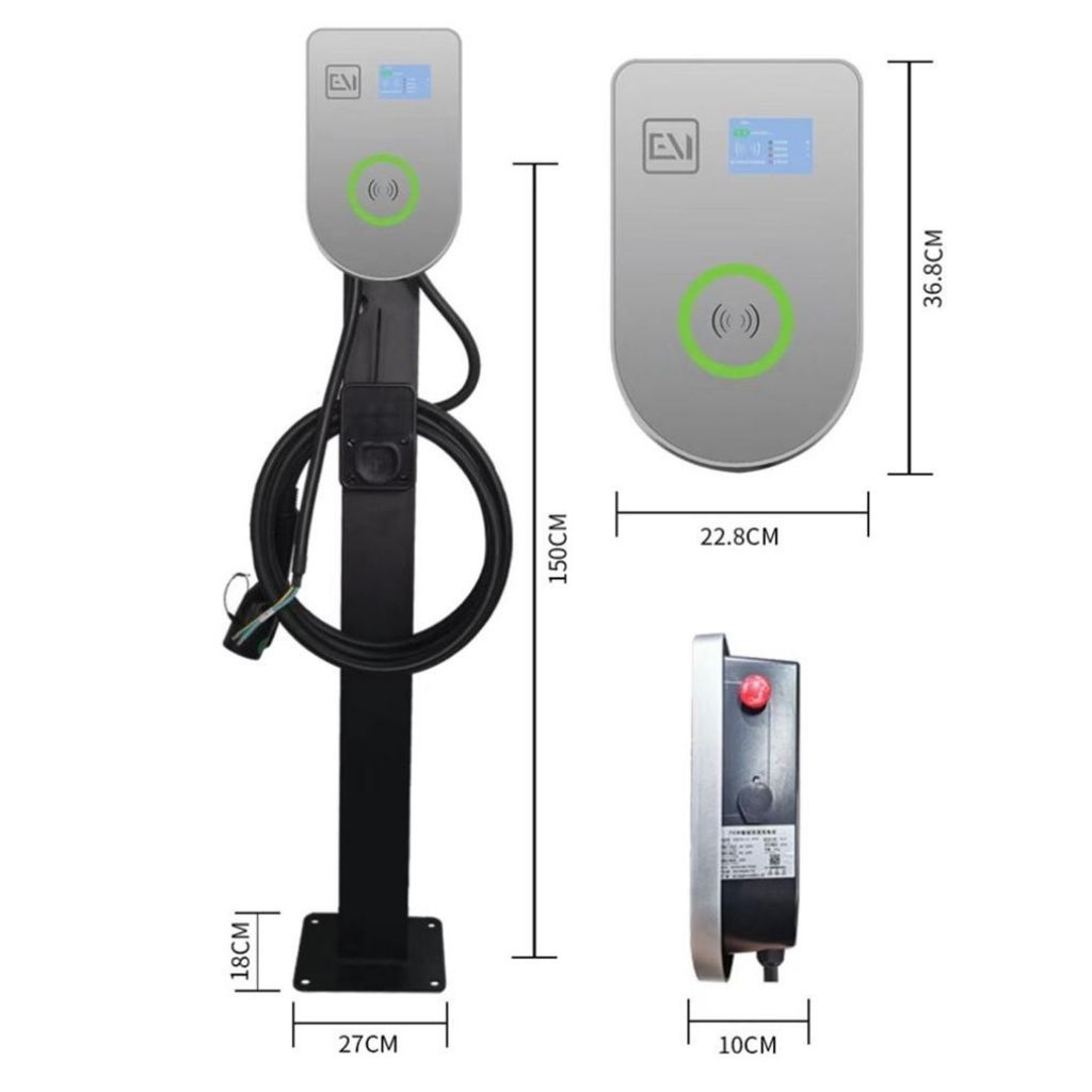 Trạm sạc ô tô điện treo tường AC 32A 7KW có màn hình, quẹt thẻ RFID GEV204 6 Trạm sạc ô tô điện treo tường AC 32A 7KW có màn hình, quẹt thẻ RFID GEV204 - Ảnh 6