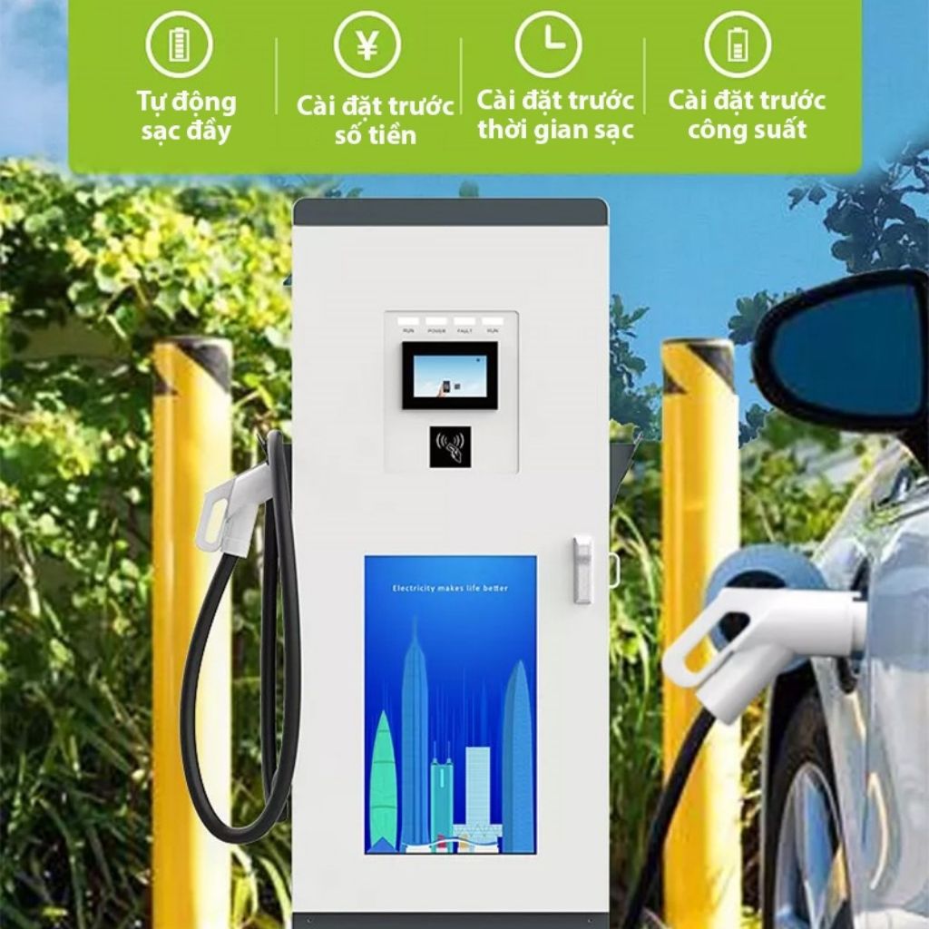 Trụ sạc nhanh ô tô điện DC 30KW, 40KW, 60KW 7 Trụ sạc nhanh ô tô điện DC 30KW, 40KW, 60KW - Ảnh 7