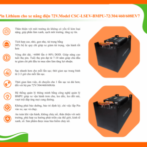 Pin Lithium Xe nâng điện 80V 460Ah 16 Dac diem noi bat xe nang 72V 1