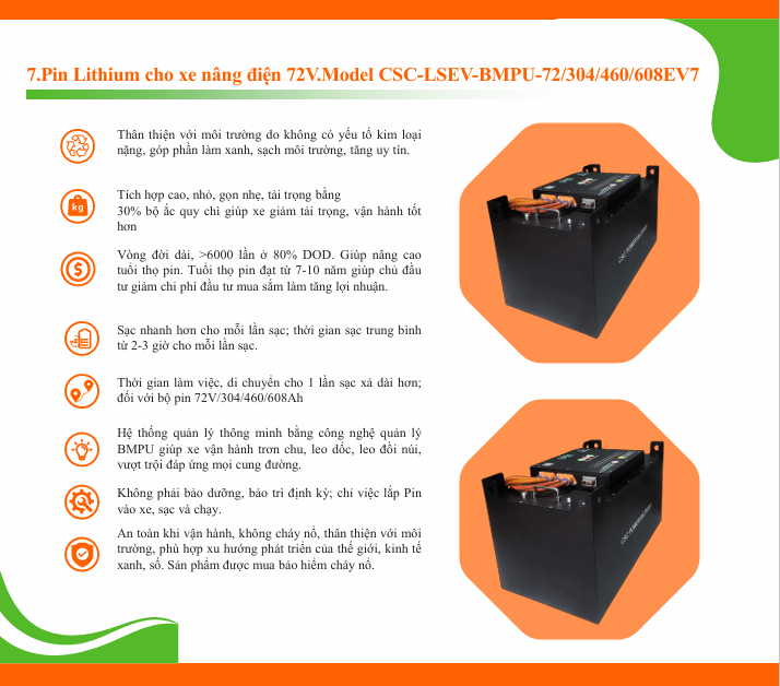 Pin Lithium Xe nâng điện 80V 460Ah 7 Pin Lithium Xe nâng điện 80V 460Ah - Ảnh 7