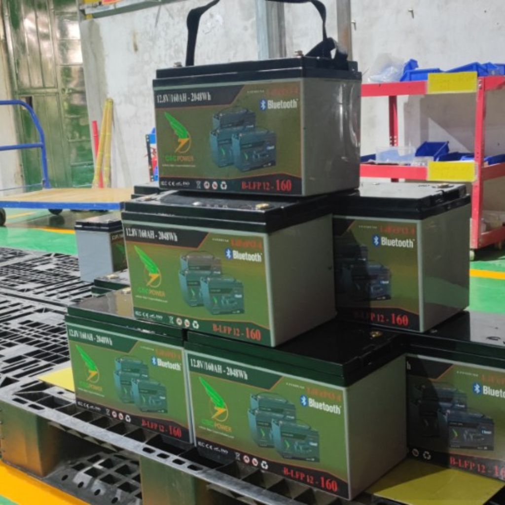 Pin lithium lưu trữ 12V 160Ah thay thế ắc quy a xít chì 1 Pin lithium lưu trữ 12V 160Ah thay thế ắc quy a xít chì