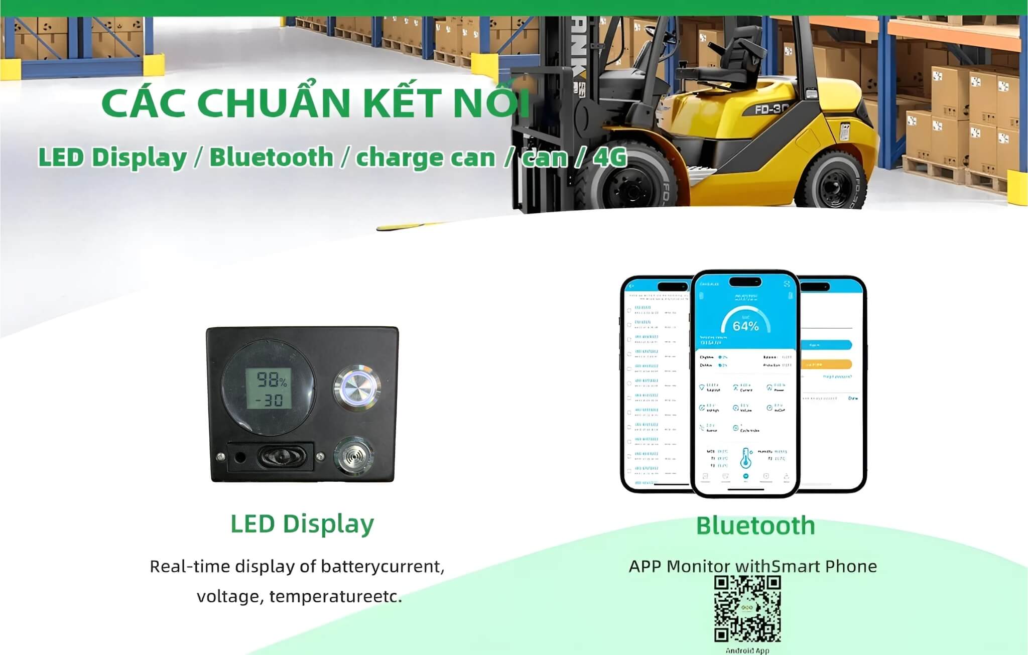 Pin Lithium Xe nâng điện 80V 460Ah 6 Pin Lithium Xe nâng điện 80V 460Ah - Ảnh 6