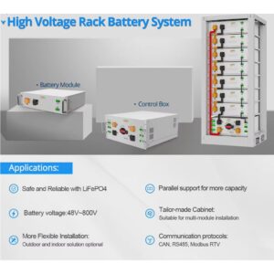 Tủ ắc quy lithium 192V 200Ah thay thế hệ thống ắc quy a xít chì cho UPS công nghiệp
