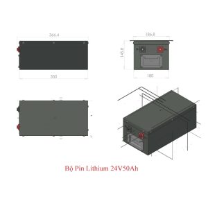 Pin Lithium 24V 50Ah – Giải pháp lưu trữ năng lượng mặt trời và cấp nguồn tủ Recloser, UPS 16 pin luu tru solar 24v 50ah 6 2