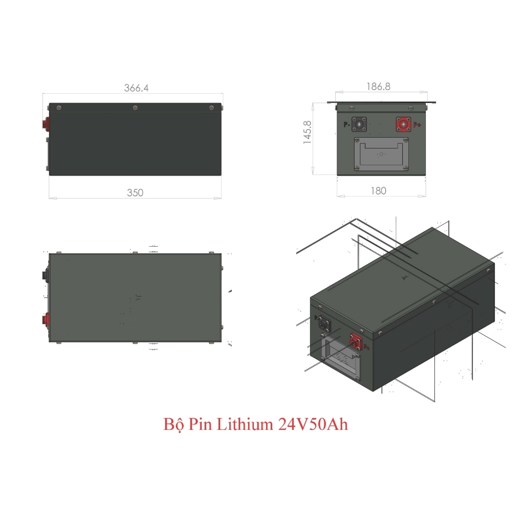 Pin Lithium 24V 50Ah – Giải pháp lưu trữ năng lượng mặt trời và cấp nguồn tủ Recloser, UPS 8 Pin Lithium 24V 50Ah – Giải pháp lưu trữ năng lượng mặt trời và cấp nguồn tủ Recloser, UPS - Ảnh 8