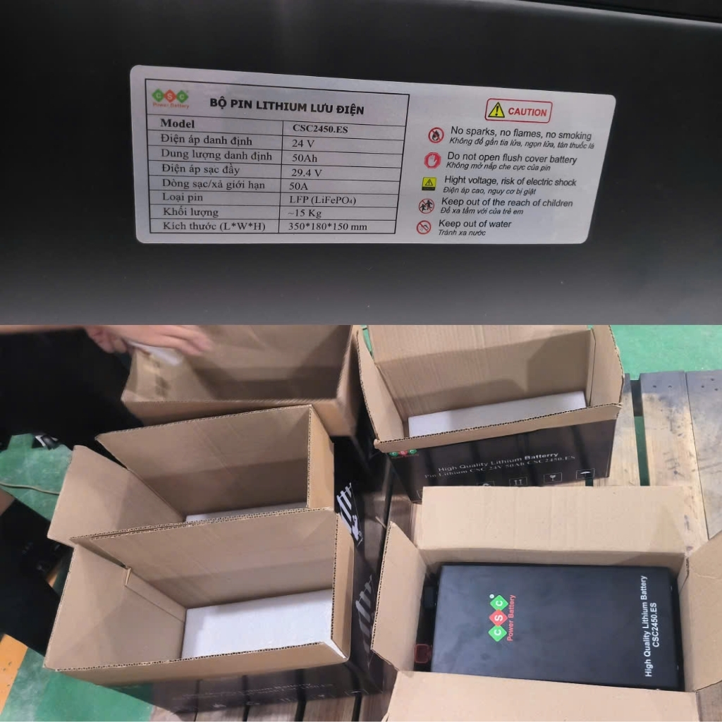 Pin Lithium 24V 50Ah – Giải pháp lưu trữ năng lượng mặt trời và cấp nguồn tủ Recloser, UPS 9 Pin Lithium 24V 50Ah – Giải pháp lưu trữ năng lượng mặt trời và cấp nguồn tủ Recloser, UPS - Ảnh 9