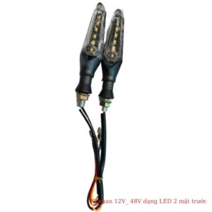 Xi nhan 12V, 48V dạng LED 2 mặt trước sau, gắn xe máy, xe điện Xmen, NIJIA, CAP A, 133 và nhiều loại xe khác nhau 7 den led xi nhan 12v 48v hai mat truoc 2