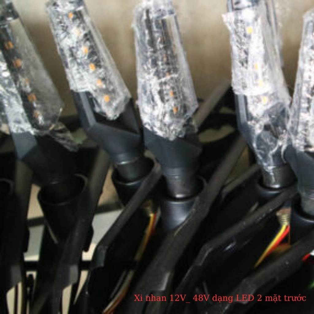 Xi nhan 12V, 48V dạng LED 2 mặt trước sau, gắn xe máy, xe điện Xmen, NIJIA, CAP A, 133 và nhiều loại xe khác nhau 2 Xi nhan 12V, 48V dạng LED 2 mặt trước sau, gắn xe máy, xe điện Xmen, NIJIA, CAP A, 133 và nhiều loại xe khác nhau - Ảnh 2