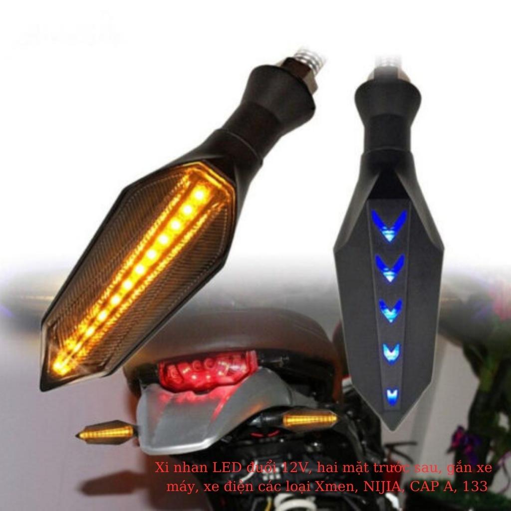 Đèn i nhanx LED đuổi 12V, hai mặt trước sau, gắn xe máy, xe điện các loại Xmen, NINJIA, CAP A, 133 3 Đèn i nhanx LED đuổi 12V, hai mặt trước sau, gắn xe máy, xe điện các loại Xmen, NINJIA, CAP A, 133 - Ảnh 3
