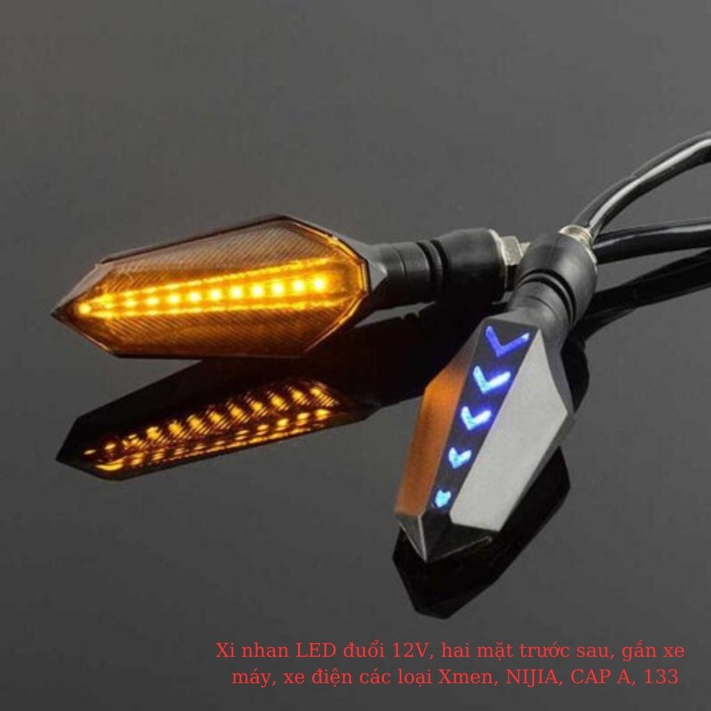 Đèn i nhanx LED đuổi 12V, hai mặt trước sau, gắn xe máy, xe điện các loại Xmen, NINJIA, CAP A, 133 4 Đèn i nhanx LED đuổi 12V, hai mặt trước sau, gắn xe máy, xe điện các loại Xmen, NINJIA, CAP A, 133 - Ảnh 4