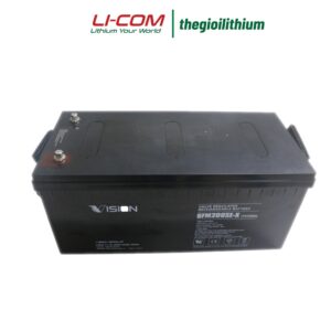 Ắc quy AGM kín khí Vision 12V, 200Ah 6FM200SE-X 6 6fm200se x 1 1