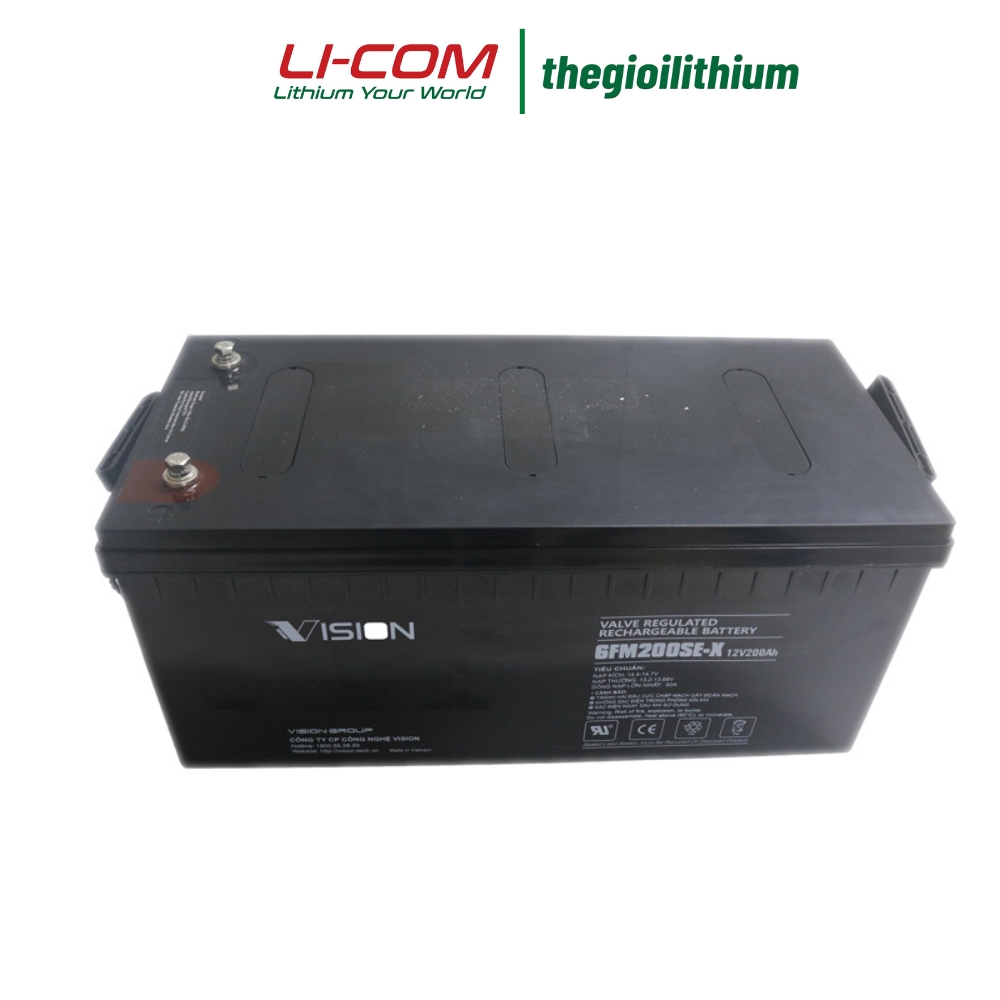 Ắc quy AGM kín khí Vision 12V, 200Ah 6FM200SE-X 3 Ắc quy AGM kín khí Vision 12V, 200Ah 6FM200SE-X - Ảnh 3