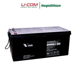 Ắc quy AGM kín khí Vision 12V, 200Ah 6FM200SE-X 5 6fm200se x