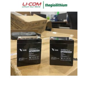 Ắc quy Vision 12V, 5Ah CP1250 dùng cho UPS, loa kéo, cửa cuốn, thang máy 6 cp1250 1 2