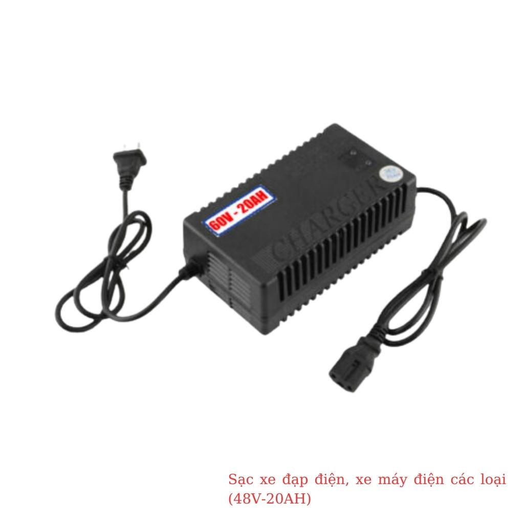 Sạc xe đạp điện, xe máy điện các loại (60V-20AH) chân vuông cao cấp 4 Sạc xe đạp điện, xe máy điện các loại (60V-20AH) chân vuông cao cấp - Ảnh 4