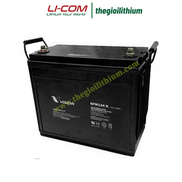 Ắc quy lưu trữ solar dòng xả sâu 12V, 134Ah 6FM134D-X 1 Ắc quy lưu trữ solar dòng xả sâu 12V, 134Ah 6FM134D-X