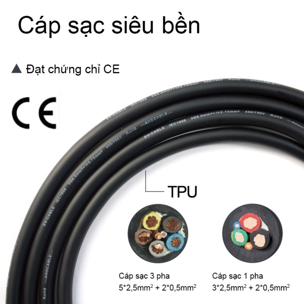 Trụ sạc ô tô điện AC 32A 22kW 3 pha 16 Trụ sạc ô tô điện AC 32A 22kW 3 pha - Ảnh 16