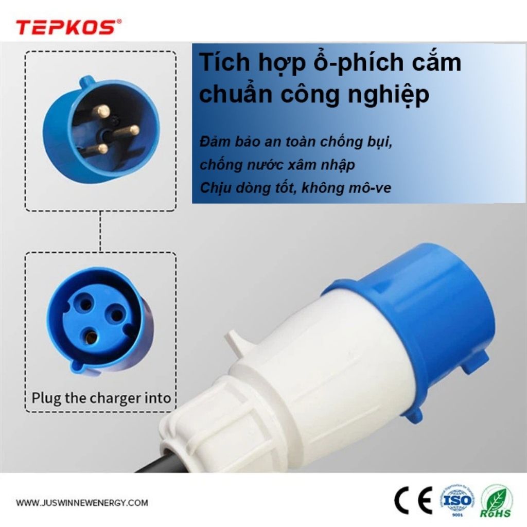 Sạc ô tô điện EV di động AC 32A 7KW có thể điều chỉnh dòng GEV101 4 Sạc ô tô điện EV di động AC 32A 7KW có thể điều chỉnh dòng GEV101 - Ảnh 4