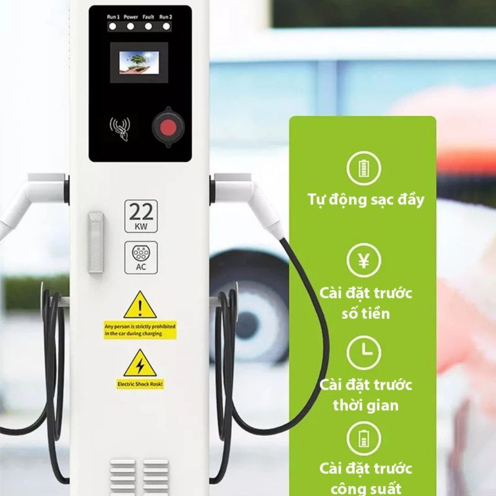 Trụ sạc ô tô điện AC 32A 22kW 3 pha 4 Trụ sạc ô tô điện AC 32A 22kW 3 pha - Ảnh 4