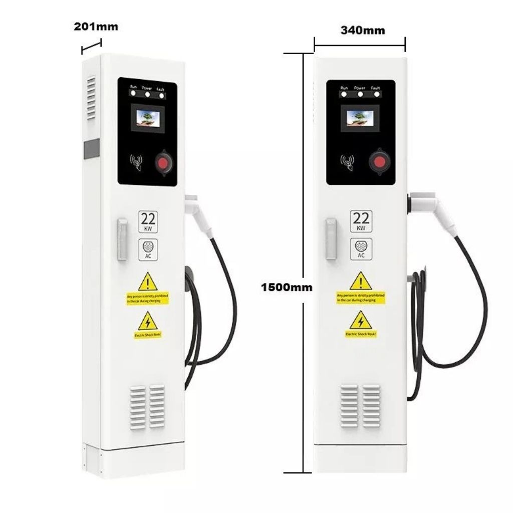 Trụ sạc ô tô điện AC 32A 22kW 3 pha 1 Trụ sạc ô tô điện AC 32A 22kW 3 pha