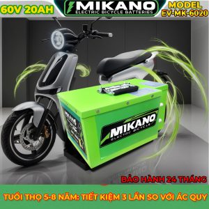 Pin lithium xe điện 60V 20Ah 12 pin xe dien 60v 20ah 1