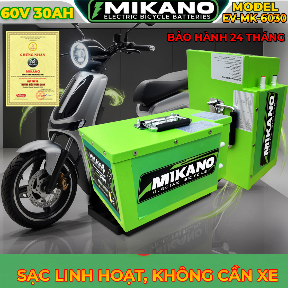 Pin lithium 60V 30Ah xe máy điện 5 Pin lithium 60V 30Ah xe máy điện - Ảnh 5