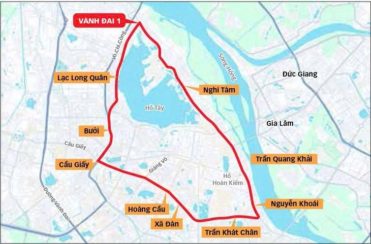 vanh dai 1 xe dien