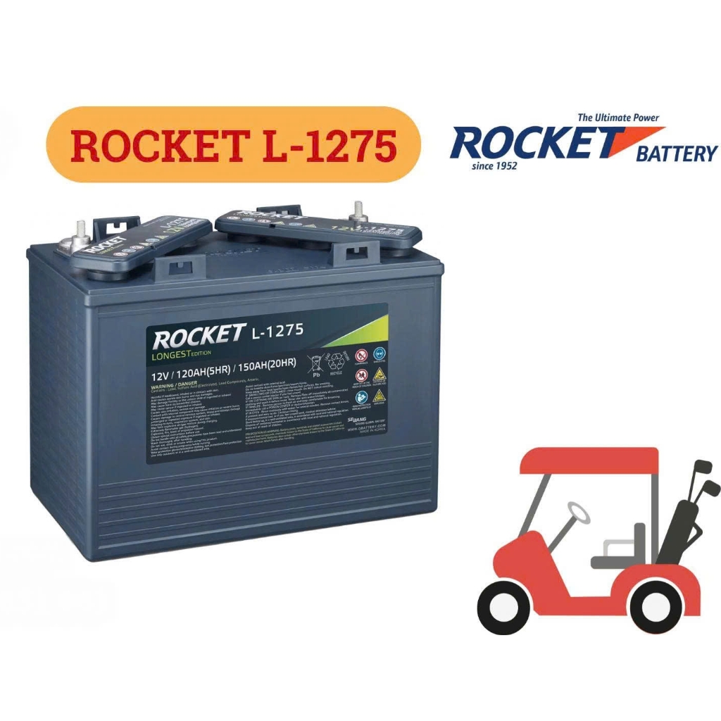 Ắc quy xe điện Rocket L-1275 (12V 150Ah) 2 Ắc quy xe điện Rocket L-1275 (12V 150Ah) - Ảnh 2