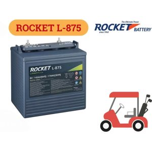 Ắc quy xe điện Rocket 8V 170Ah L-875 4 ac quy xe dien rocket l875 8v 170ah