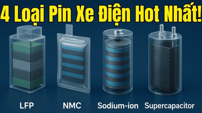 Xe điện nên chọn pin NMC, LFP hay natri-ion? So sánh ưu nhược điểm từng công nghệ 2 4 loai pin
