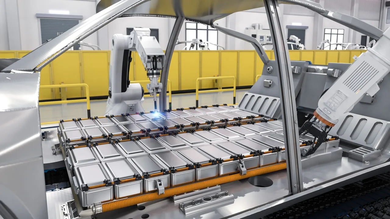 EU đẩy mạnh tái chế pin xe điện để thúc đẩy chuyển đổi năng lượng sạch 1 EV production line