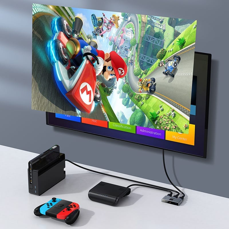 Alternative view of Bộ Chia Tín Hiệu Kỹ Thuật Số 4K HDMI 2 Chiều Baseus Matrix HDMI